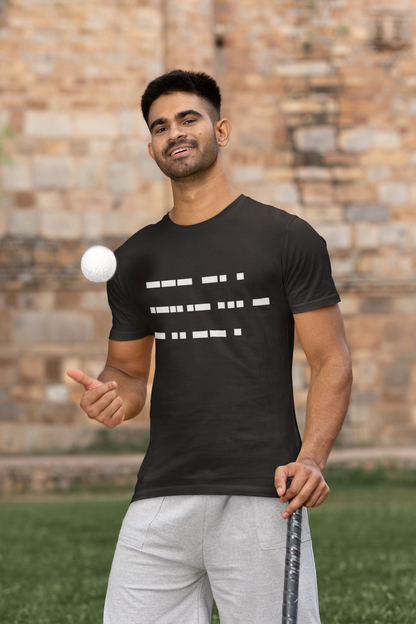 Dhoni Morse Code T Shirt