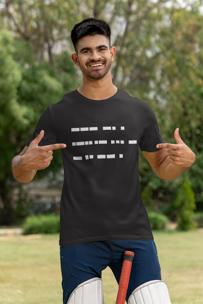 Dhoni Morse Code T Shirt